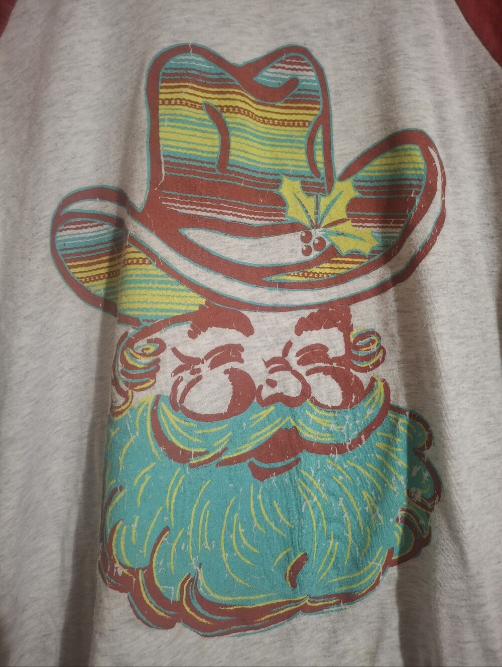 Crazy Train Santa Cowboy Tee